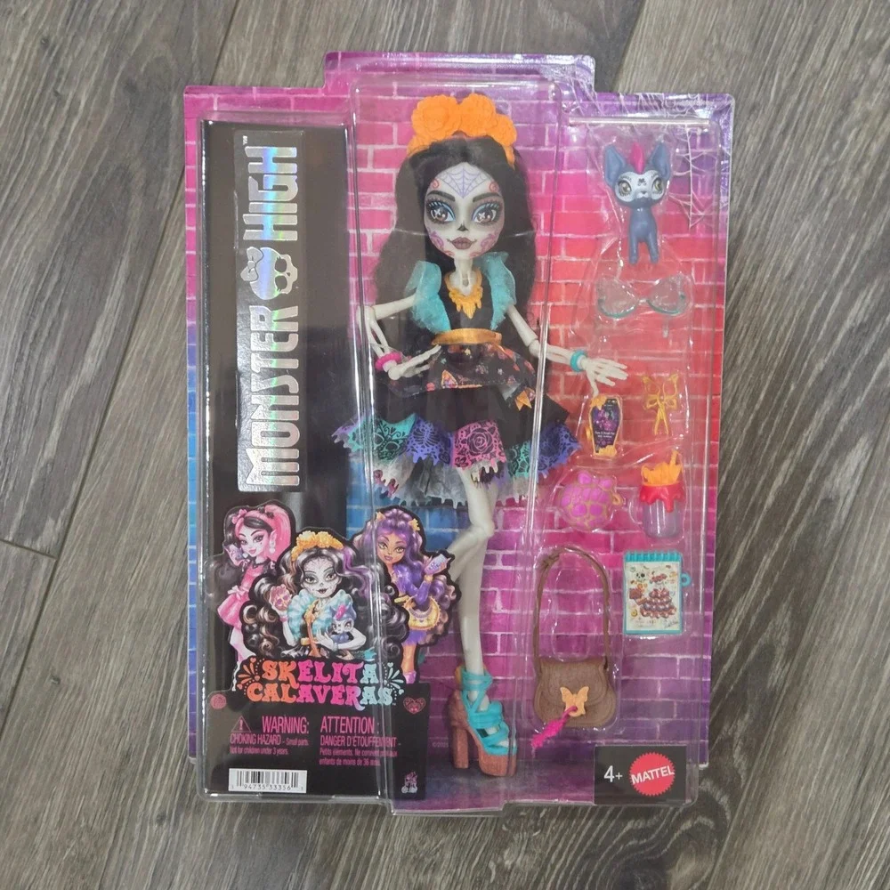 Mattel Monster High Skelita Calaveras Doll G3 10in Multicolor  Gothcore IN HAND